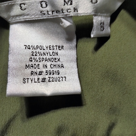 3/4 Cuff Sleeve Blouse by Como EUC S - Picture 3 of 4
